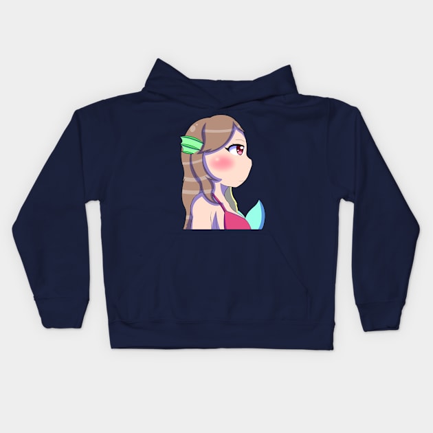 Mermaid Luna Kids Hoodie by DJNightcoreShop